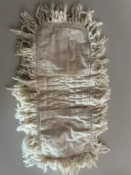 Mopa rectangular de algodón Trapito Azul